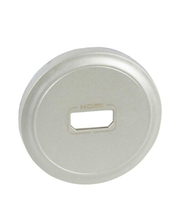 Enjoliveur Céliane prise audio et video HDMI - finition Titane