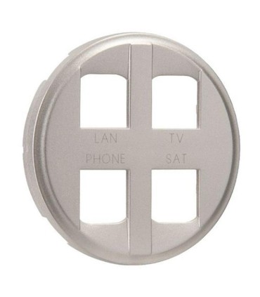 Enjoliveur Céliane pour prise quadruple MEDIA TITANE