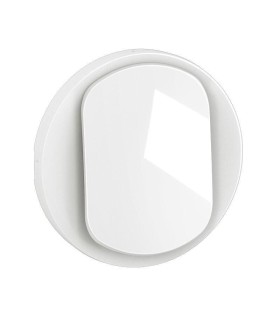 Enjoliveur interrupteur ou va-et-vient lumineux Céliane - Blanc