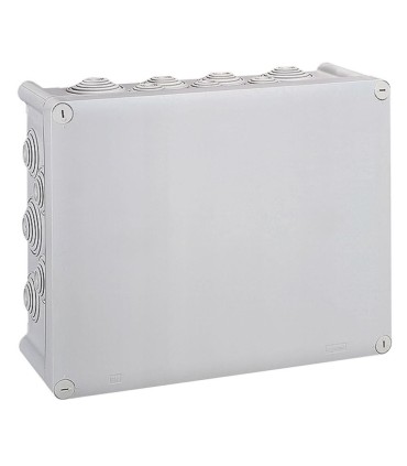Boîte de dérivation Plexo rectangulaire  310x240x124mm gris RAL7035