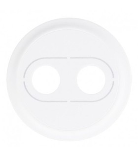 Enjoliveur Céliane pour prise banana simple - Blanc