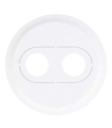 Enjoliveur Céliane pour prise banana simple - Blanc