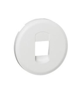 Enjoliveur Céliane pour prise haut parleur simple - Blanc