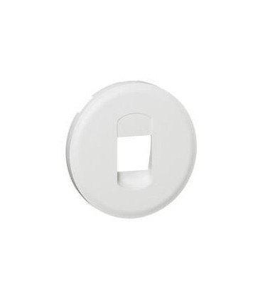 Enjoliveur Céliane pour prise haut parleur simple - Blanc