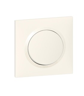 Interrupteur ou va-et-vient Dooxie 10AX complet avec plaque carrée blanche