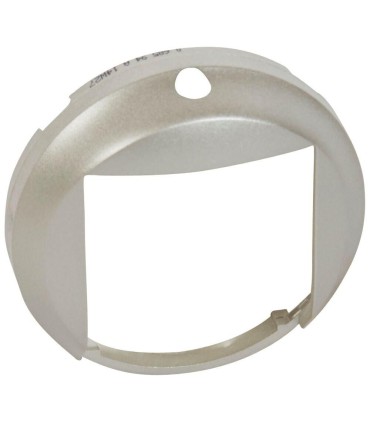 Enjoliveur Céliane détecteur avec bouton poussoir titane LEGRAND 068594