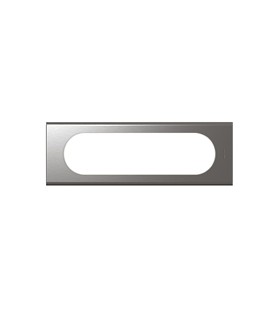 PLAQUE FONCTION ETEND.3 POSTES INOX Brossé - Legrand