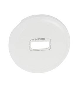 Enjoliveur Céliane pour prise audio et video HDMI - Blanc