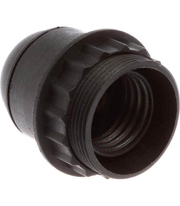 Douille E27 double bague noire