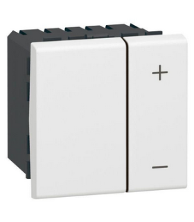 Interrupteur Variateur Mosaic 2 fils  2 modules blanc