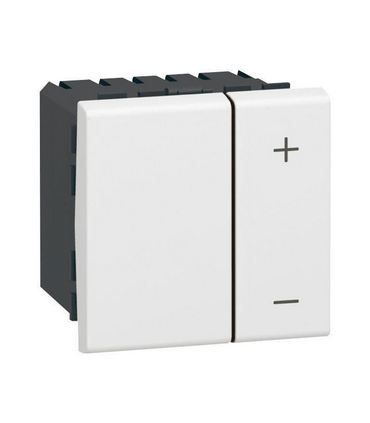 Interrupteur Variateur Mosaic 2 fils  2 modules blanc