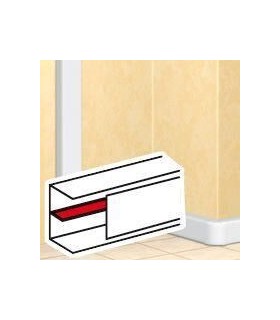 Cloison de séparation pour goulottes DLP monobloc 65x150mm ou 65x195mm blanc