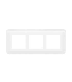 Plaque Mosaic horizontale spéciale rénovation pour 3x2 modules blanc