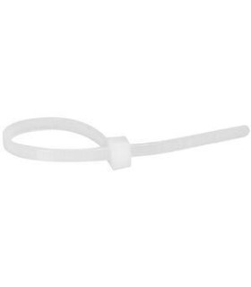 100 Colliers Colring incolore denture intérieure largeur 2,4mm et longueur à plat 140mm