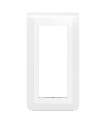 Plaque verticale Mosaic pour 5 modules blanc