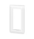 Plaque verticale Mosaic pour 5 modules blanc