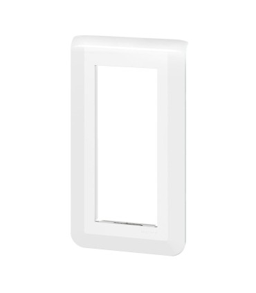 Plaque verticale Mosaic pour 5 modules blanc