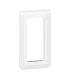 Plaque verticale Mosaic pour 5 modules blanc
