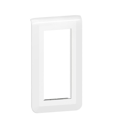 Plaque verticale Mosaic pour 5 modules blanc