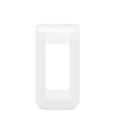 Plaque de finition Mosaic 1 module blanc