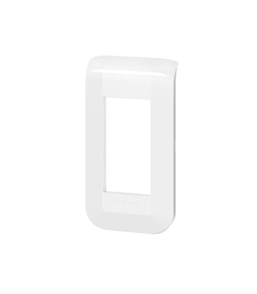 Plaque de finition Mosaic 1 module blanc