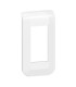 Plaque de finition Mosaic 1 module blanc