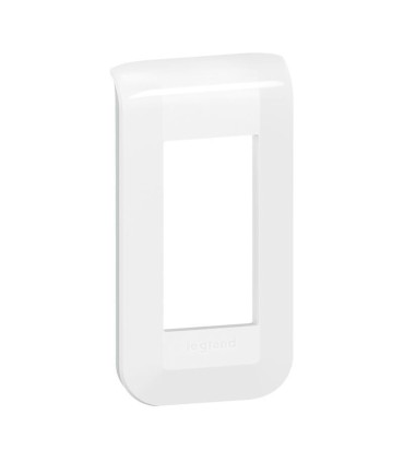 Plaque de finition Mosaic 1 module blanc