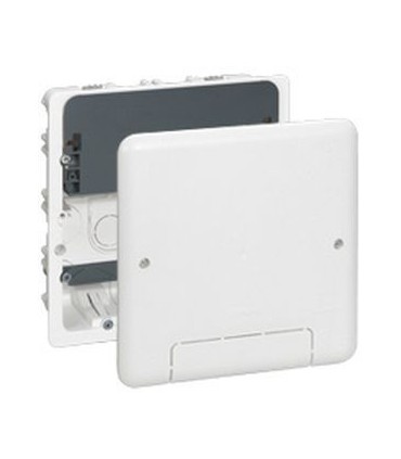 Boitier d'encastrement multimédia Legrand pour TV 142 x 142 avec couvercle