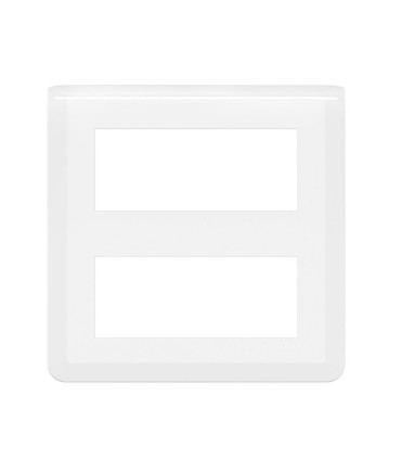 Plaque Mosaic 2x5 modules blanc