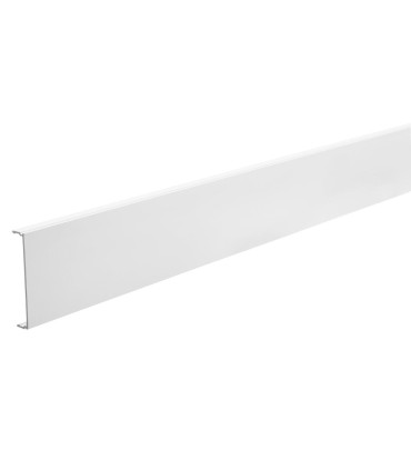 Couvercle pour goulottes PVC OptiLine 70  71x13mm L 2 m Blanc polaire