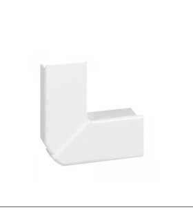 Angle plat 90° pour goulottes DLP monobloc 35x80mm ou 50x80mm blanc