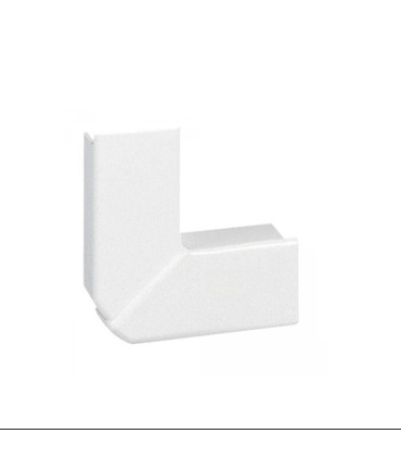 Angle plat 90° pour goulottes DLP monobloc 35x80mm ou 50x80mm blanc