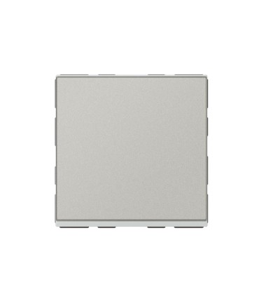 Poussoir ou poussoir inverseur Mosaic Easy-Led 6A 250V 2 modules alu