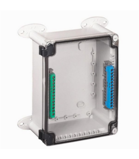 Boîtier industriel plastique IP55 IK07 270x170x86mm avec couvercle transparent