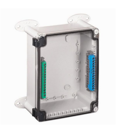 Boîtier industriel plastique IP55 IK07 270x170x86mm avec couvercle transparent