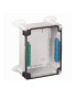 Boîtier industriel plastique IP55 IK07 270x170x86mm avec couvercle transparent