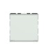 Poussoir inverseur antimicrobien porte-étiquette Mosaic Easy-Led 6A 250V 2 modules blanc