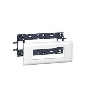 Support Mosaic 6 modules pour goulotte DLP monobloc avec couvercle 85mm