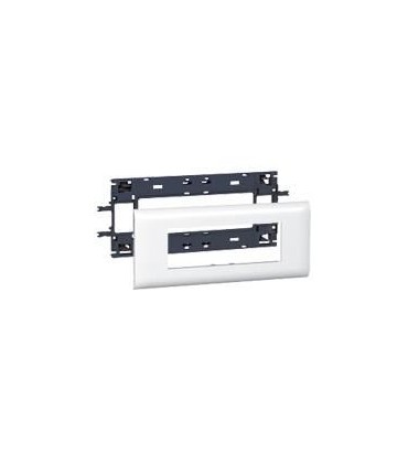 Support Mosaic 6 modules pour goulotte DLP monobloc avec couvercle 85mm