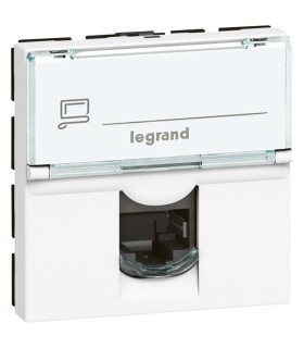 Prise RJ45 MOSAIC 90° Cat 6 UTP