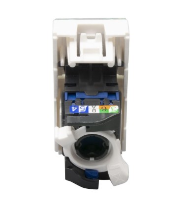 RJ45 Mosaic catégorie 6 UTP 1 module blanc