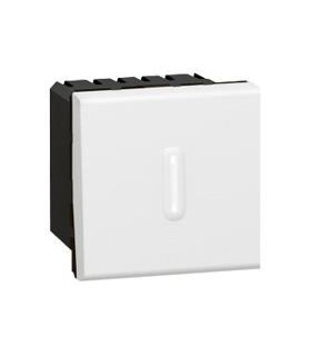 Interrupteur temporisé Mosaic 2 modules blanc