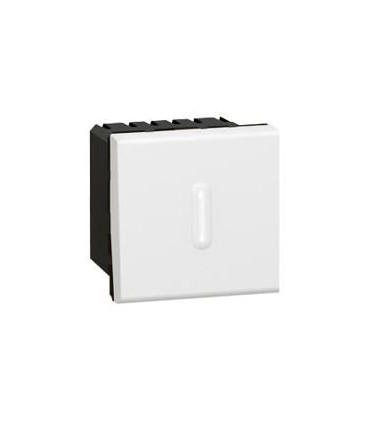 Interrupteur temporisé Mosaic 2 modules blanc