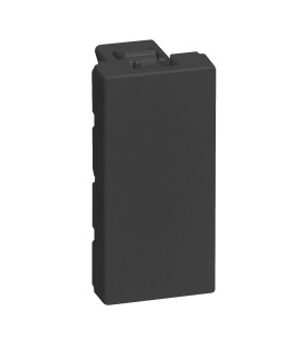 Obturateur Mosaic 1 module finition noir