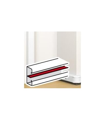 Cloison de séparation pour goulotte Mosaic à clippage direct 50x80mm ou 50x105mm - blanc