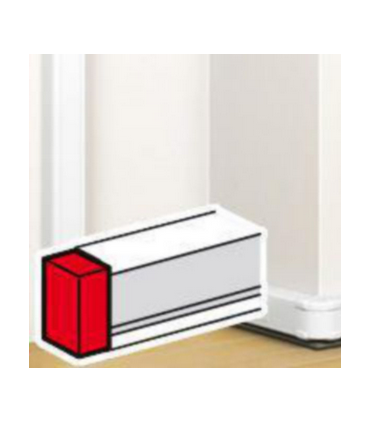 Embout pour goulotte Mosaic à clippage direct  50x105mm blanc