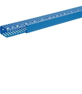 Goulotte de câblage complète BA7 prof 60mm l 40mm bleue