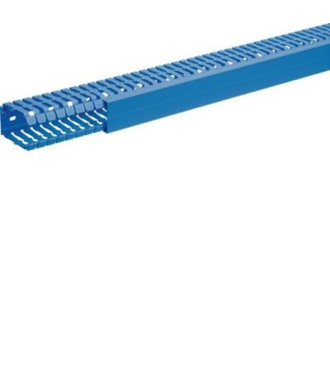 Goulotte de câblage complète BA7 prof 60mm l 40mm bleue