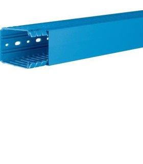 Goulotte de câblage complète BA7 h 80mm l 60mm L2000 mm bleue