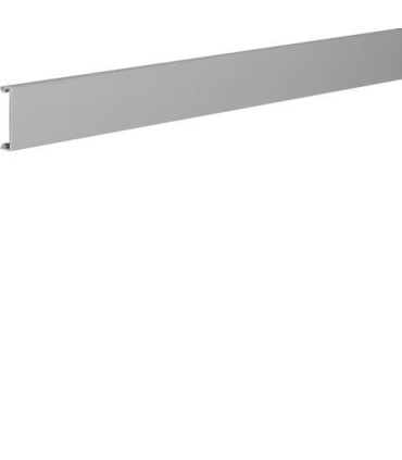 Couvercle en PVC pour goulotte de câblage BA7 40mm gris clair